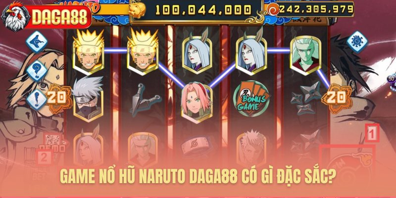 Những yếu tố độc đáo của nổ hũ Naruto Daga88
