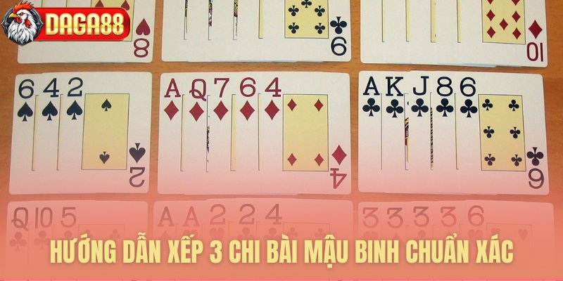 Cách xếp 3 chi bài dành cho người mới